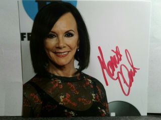 Marcia Clark Authentic Hand Signed 4x4 Photo - O J Simpson Murder Trial