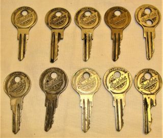 10 Vintage Studebaker Automobile Keys
