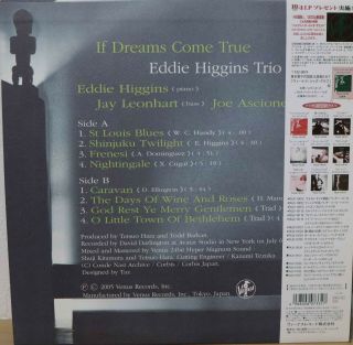 EDDIE HIGGINS IF DREAMS COME TRUE VOL.  2 JAPAN VINYL LP TKJV 19139 OBI 200G 2