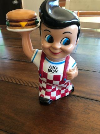 Vintage Bobs Big Boy 1990 Plastic Piggy Bank Funko Burgers Elias Bros