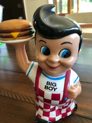 Vintage Bobs Big Boy 1990 Plastic Piggy Bank Funko Burgers Elias Bros 2