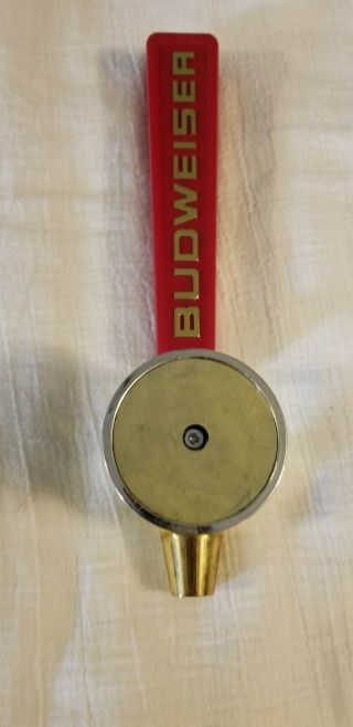 Budweiser Red Beer Pub Tap Handle Very Rare