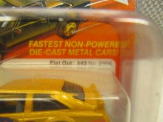 Hot Wheels Blackwall Flat Out - Vintage - on Card - The Hot Ones - Enamel 3