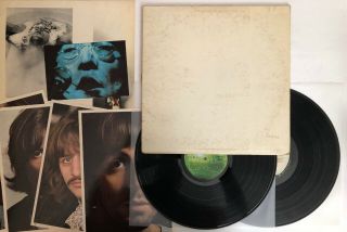 The Beatles - White Album - 1968 Us Apple 1st Press Low Cover All Inserts Vg,