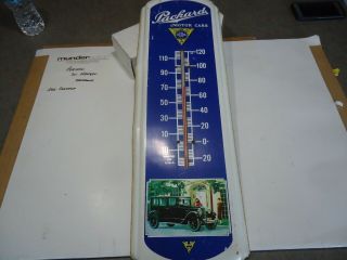 Packard Car Advertising Sign Vintage Thermometer 27 " Gas Oil Man Cave
