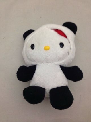 Sanrio Hello Kitty Panda Costume Plush Doll Stuffed Animal 6 "