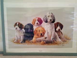 Print By Artist James Killen " School Daze " Dogs