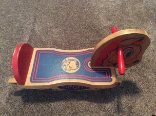 Wooden Rocking Horse Spotty Dekto Toddler Size Gerber Baby Toy Ride On