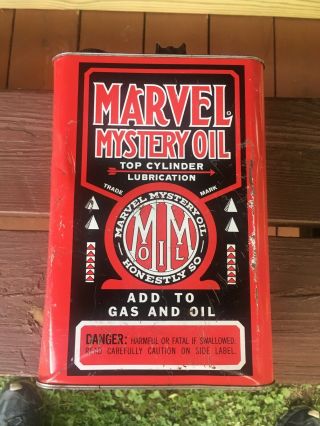 Vintage Marvel Mystery Oil 1 U.  S.  Gallon