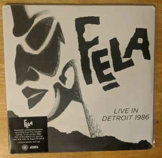 Limited Edition 4 x Vinyl LP - Fela Kuti Live In Detroit 1986 2