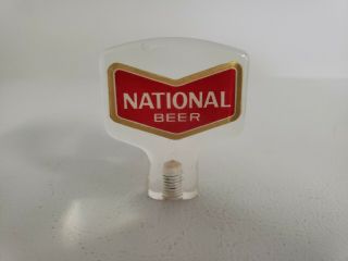 Vintage National Beer - Brewing Co.  Acrylic Tap Knob / Handle Baltimore Md