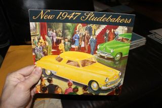 1947 Studebaker Sales Brochure Folder Champion Commander 47