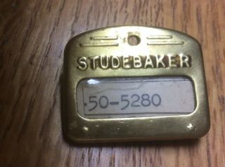 Studebaker Automobile Factory Plant Vintage Employee Or Guest Brass Id Pin Badge
