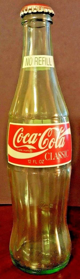 1992 Vintage Coca - Cola Classic Bottle - Dollywood Showstreet Premiere