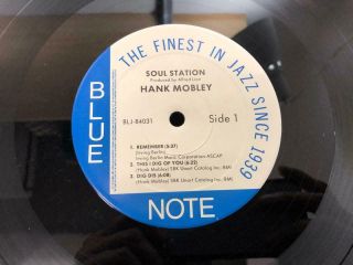 HANK MOBLEY SOUL STATION BLUE NOTE BLJ 84031 STEREO US VINYL LP 3