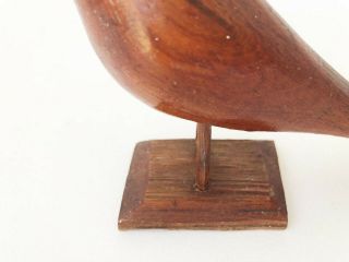 Vintage Hand Made Carved Wooden Bird Figurine Sculpture 4