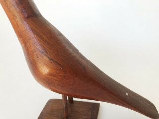 Vintage Hand Made Carved Wooden Bird Figurine Sculpture 5