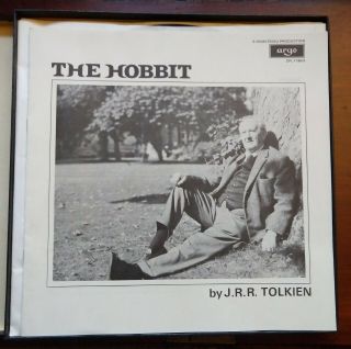 THE HOBBIT J.  R.  R.  TOLKIEN read by Nicol Williamson 4 LP set & Booklet 1974 2