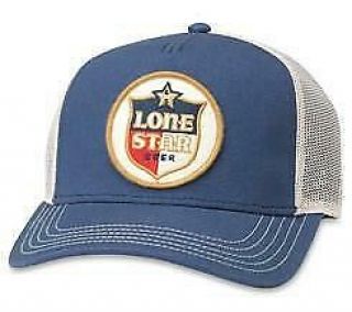 Lone Star Beer Blue/cream Meshback Hat American Needle Licensed Cap