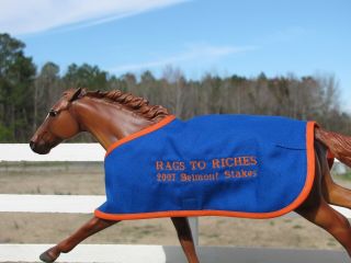 Rags To Riches Embroidered Blanket Breyer Thoroughbred Race Horse Belmont Stakes