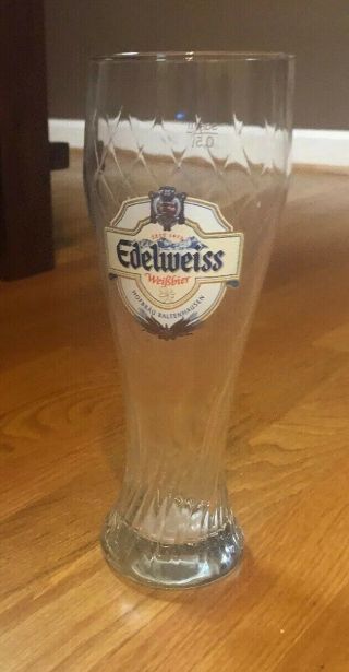 Edelweiss Weibber Hofbrau Kaltenhausen Weighted Pilsner Beer Glass 16 Oz Pint