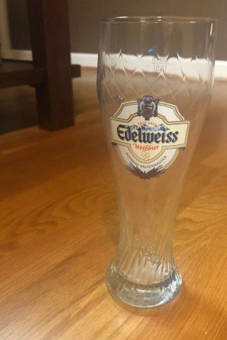 Edelweiss WeiBber Hofbrau Kaltenhausen Weighted Pilsner Beer Glass 16 oz Pint 2