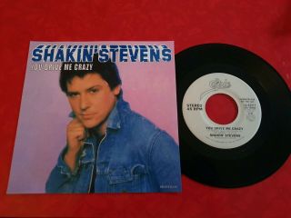 Shakin Stevens You Drive Me Crazy Usa Promo Rare