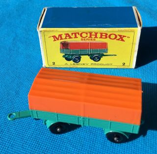 Vintage Matchbox Series,  2 Mercedes Trailer,  With Box.