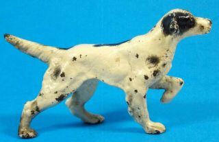 Small Antique Cast Iron English Setter Dog.  Hubley?