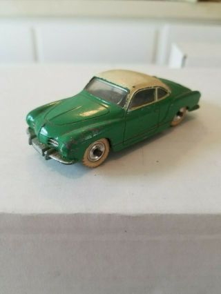 Vintage Dinky Toys 187 - Volkswagen Karmann Ghia Green No Box
