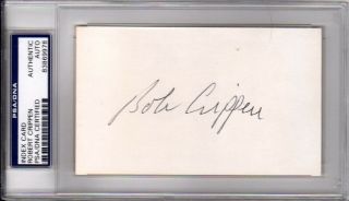 Psa/dna Nasa Astronaut Robert Crippen Autographed - Signed 3x5 Index Card 83869978