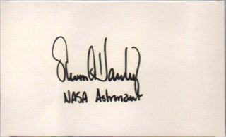 PSA/DNA NASA ASTRONAUT STEVEN - STEVE HAWLEY AUTOGRAPHED - SIGNED 3X5 INDEX CARD 005 2
