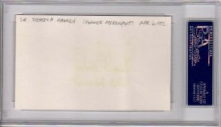 PSA/DNA NASA ASTRONAUT STEVEN - STEVE HAWLEY AUTOGRAPHED - SIGNED 3X5 INDEX CARD 005 4