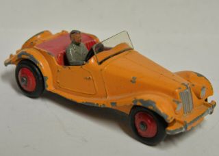 Meccano England Dinky Toys Mg Midget 102 Street Vintage 1957 - 60 Rarer Yellow/red