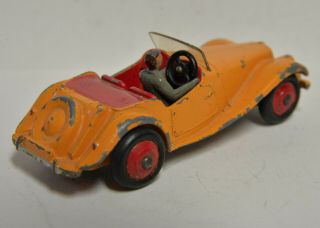 Meccano England Dinky Toys MG Midget 102 Street Vintage 1957 - 60 Rarer Yellow/Red 4