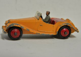 Meccano England Dinky Toys MG Midget 102 Street Vintage 1957 - 60 Rarer Yellow/Red 7