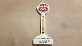 Pole Sign Thermometer,  Phillips 66 Gas,  Oil,  Monroe,  Nc