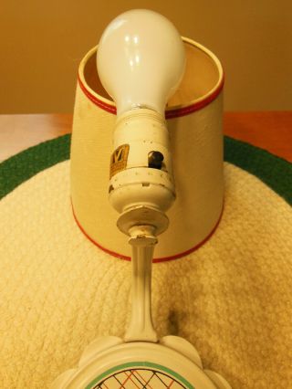 VINTAGE 1950 ' S PLAID METAL SCOTTIE DOG WALL MOUNT ELECTRIC LIGHT LAMP PLUG - IN 8