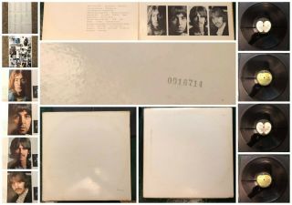 Revised 7/22 Beatles: " White Album " Numbered Low Number (0016714) : All Inserts