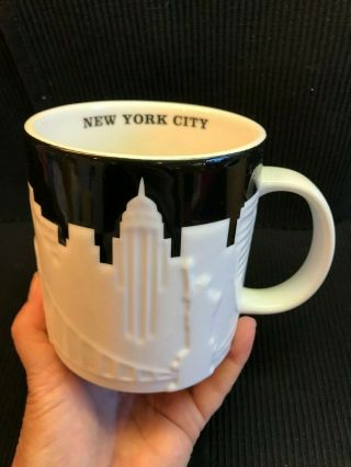 York City Starbucks Coffee Mug Taxi Relief Series 2012 Sticker