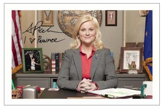 Amy Poehler Parks And Recreation Autograph Signed Photo Print Leslie Knope