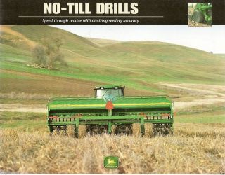 Farm Equipment Brochure - John Deere - No - Till Drill - 2000 (f2239)