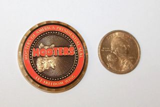 HOOTERS OF AMERICA PRESIDENTIAL SEAL WORLD WIDE WING COMMANDER II COIN TOKEN 2