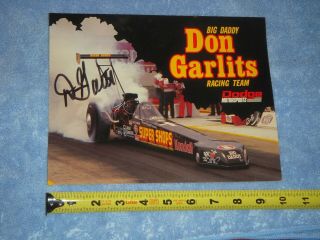 Big Daddy Don Garlits Hand Signed 8x10 Racing Team