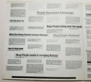Deep Purple Who do We think we are German Club Press M - /M - lyric Poster 8