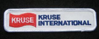Kruse International Embroidered Sew On Patch Car Advertising Uniform