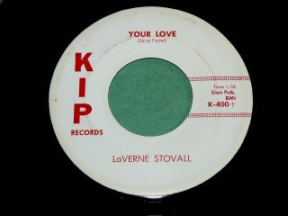Laverne Stovall " Your Love " 45 Rpm @ 1959 Country Rockabilly : Kip 400