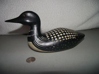 Vintage? Hand Carved & Hand Painted Wood Loon Duck