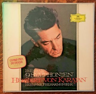 Herbert Von Karajan 1962 Beethoven 9 Symphonien 8 Lp Box Set Skl - 101/8 German