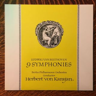 Herbert Von Karajan 1962 Beethoven 9 Symphonien 8 LP Box Set SKL - 101/8 GERMAN 2